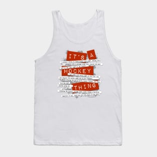 Hockey Slang Tank Top